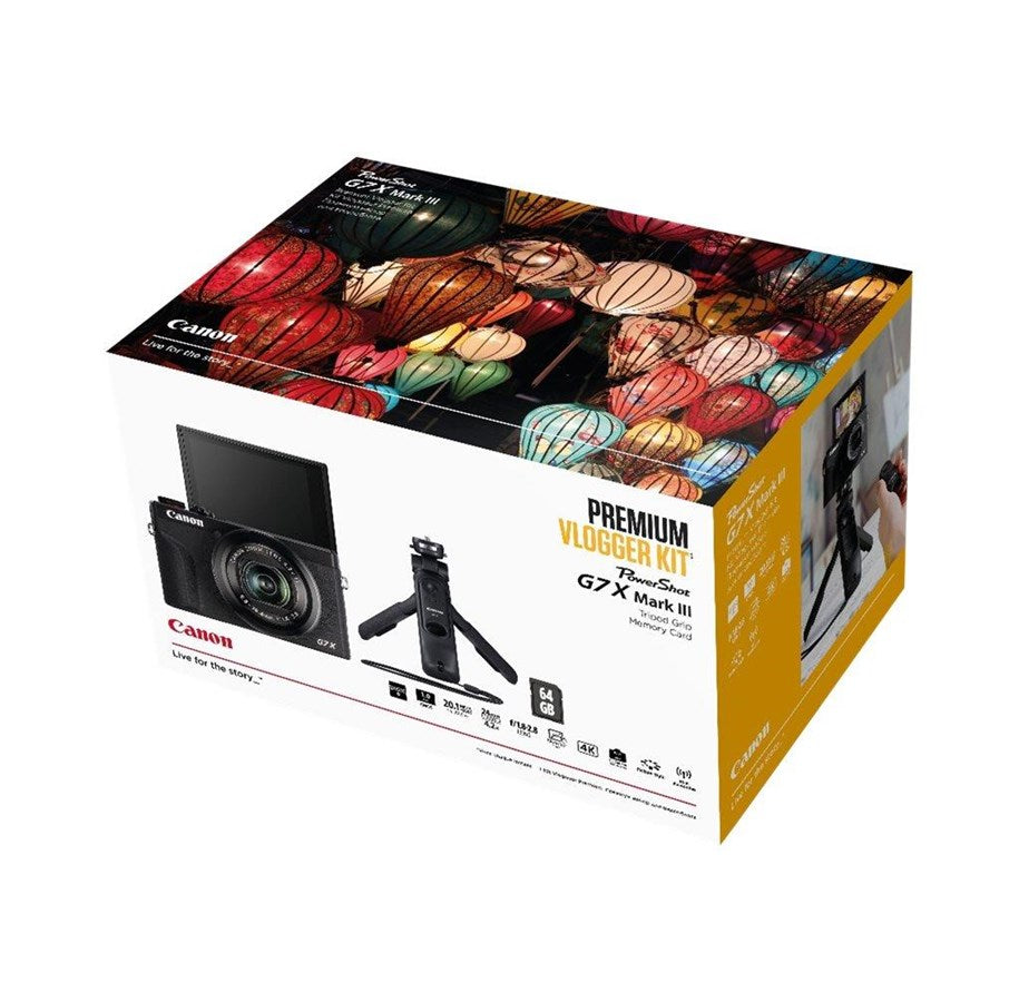 Canon G7X Mark III Premium Vlogger Kit - Black