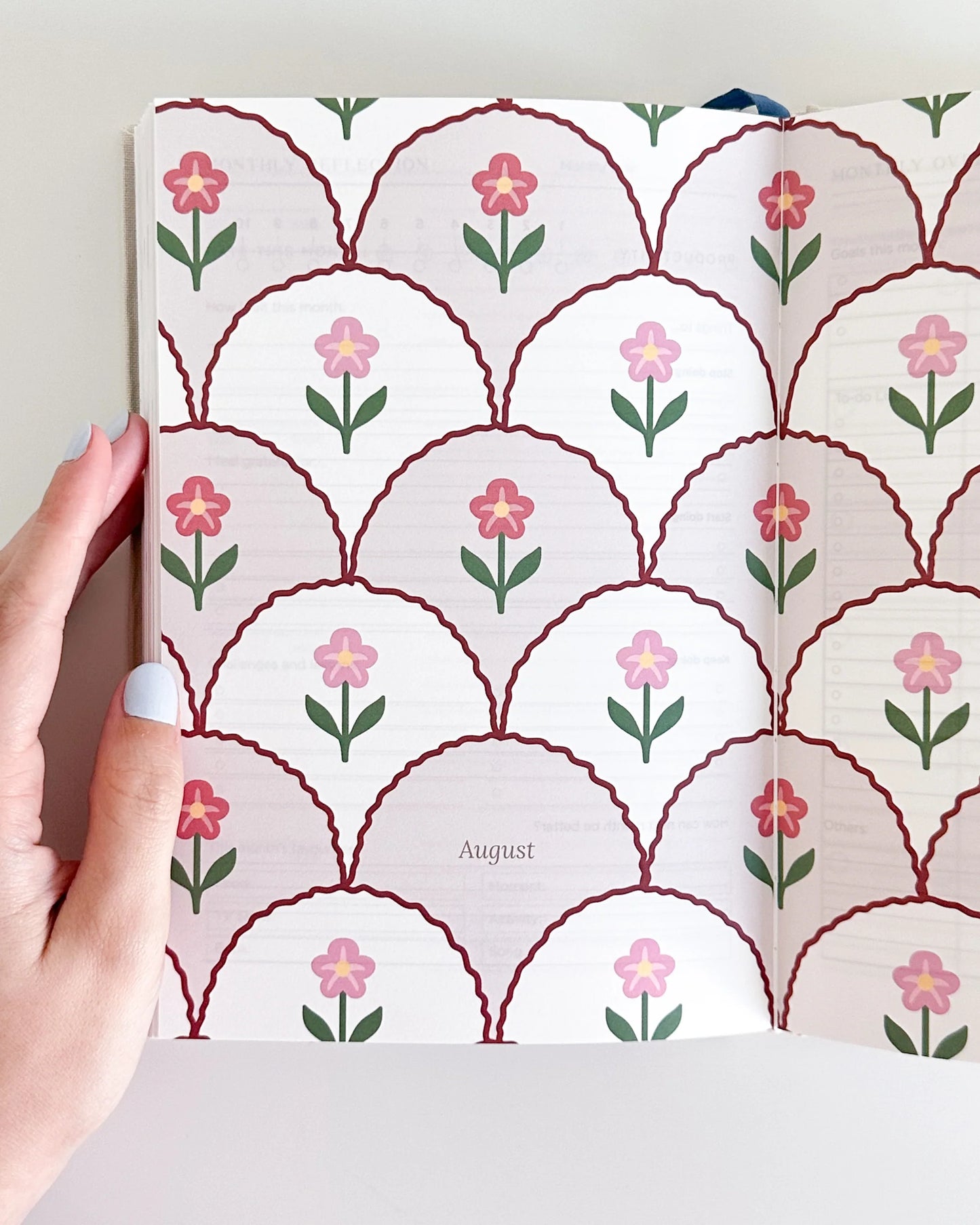 Rosy Garden Embroidered 2026 Yearly Planner - Undated