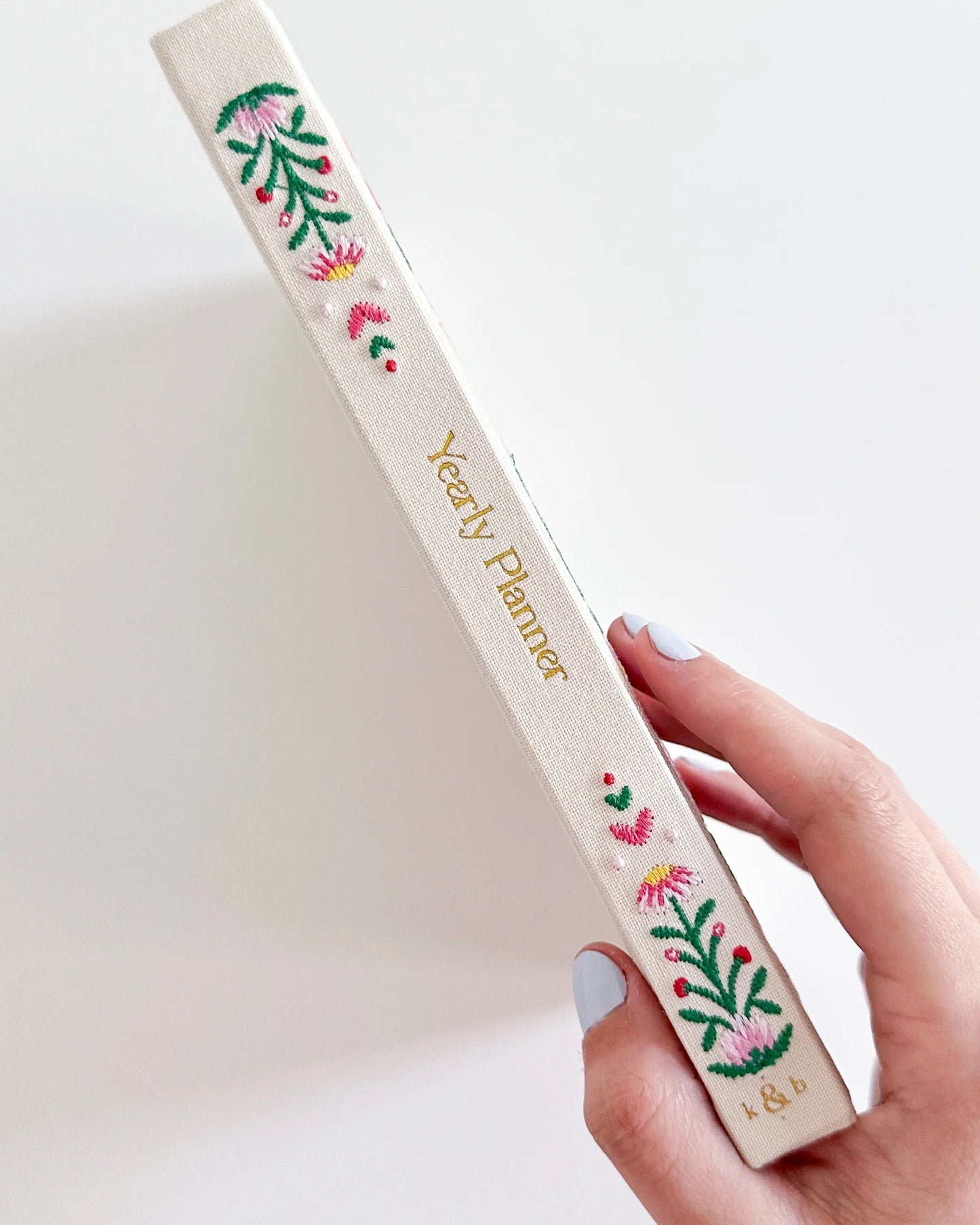 Bloo Garden Embroidered 2026 Yearly Planner - Undated