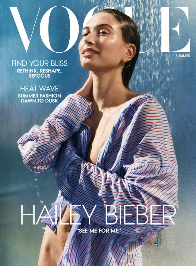 VOGUE USA (AMERICAN) MAGAZINE- SUMMER 2025 HAILEY BIEBER cover